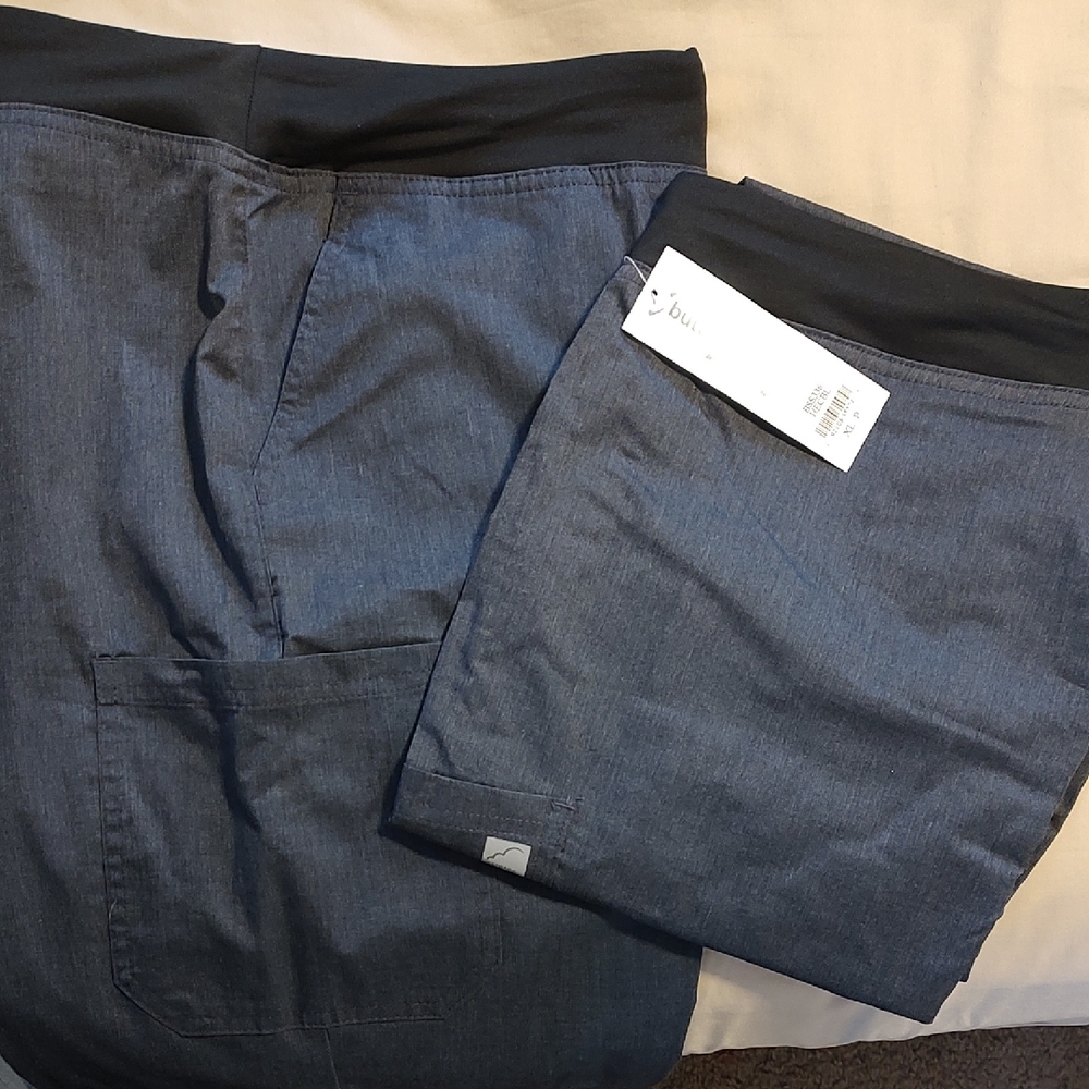 Uniform Advantage Blue and Black Wide Leg Pants
